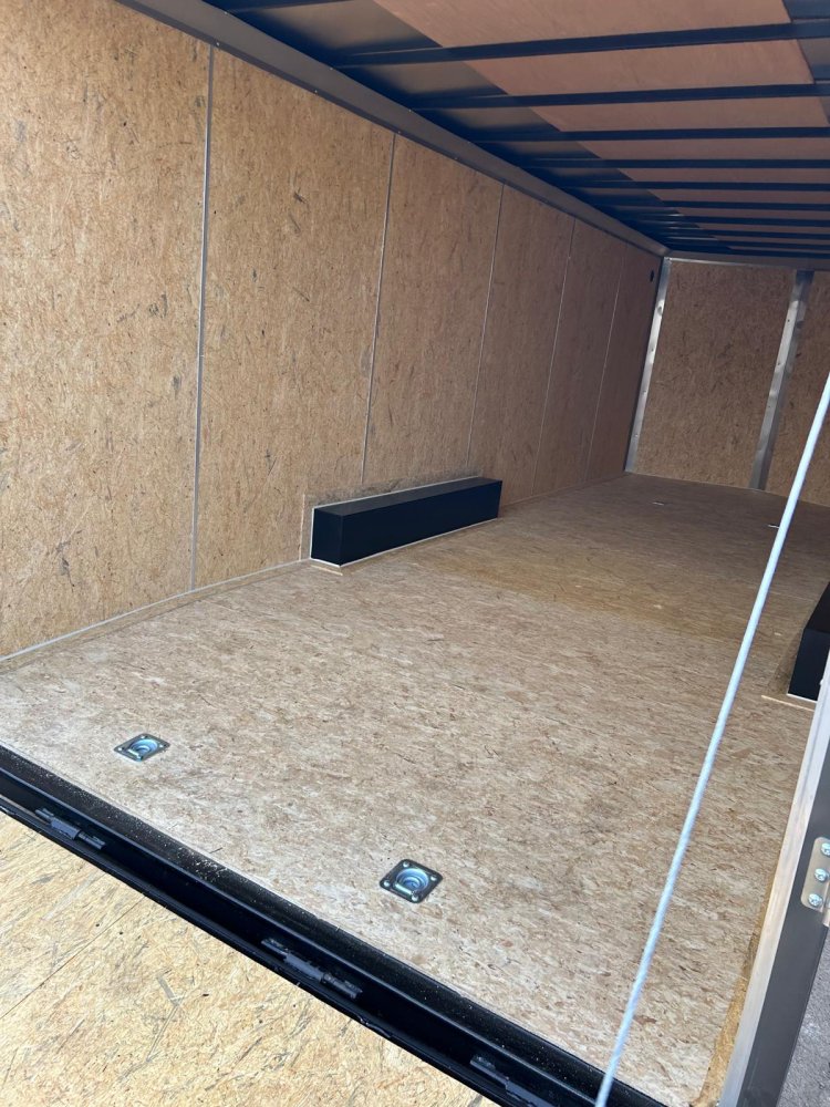 8.5x24 Indigo DLX Flat Top V-Nose Enclosed Car Hauler - Charcoal | Carson City, NV