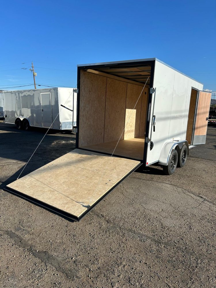 7x14 Mirage XE Flat Top V-Nose Enclosed Cargo Trailer - (+6" height)