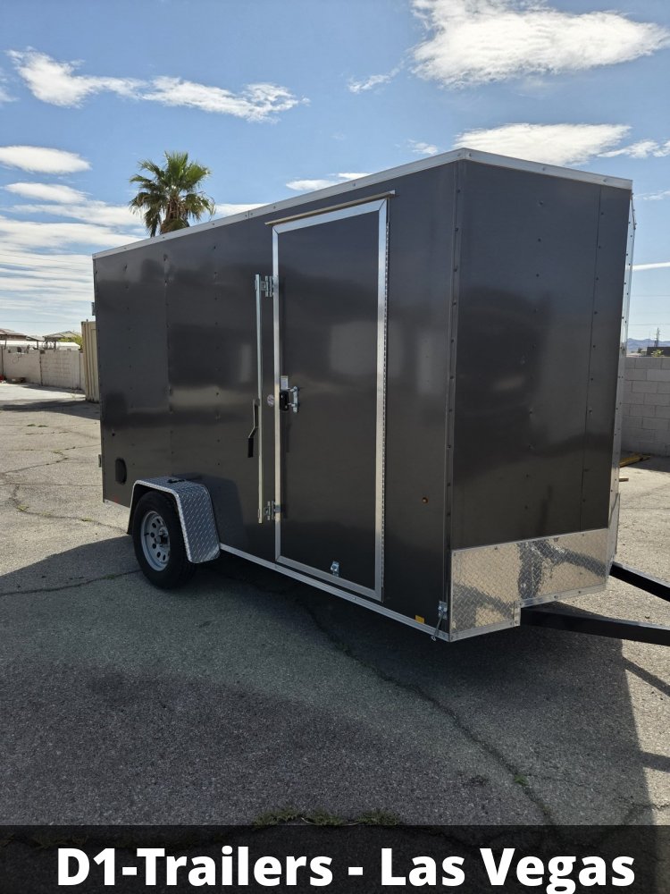 6x12 Indigo DLX Flat Top V-Nose Enclosed Cargo Trailer - 3K GVWR - For Sale in Nevada