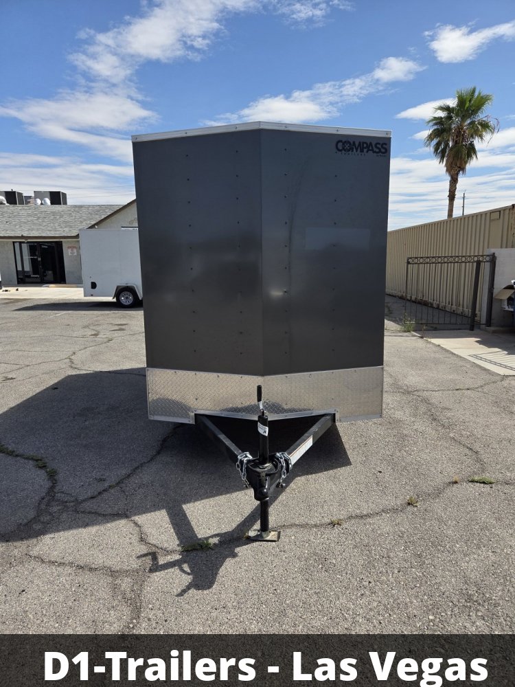 6x12 Indigo DLX Flat Top V-Nose Enclosed Cargo Trailer - 3K GVWR - For Sale in Nevada