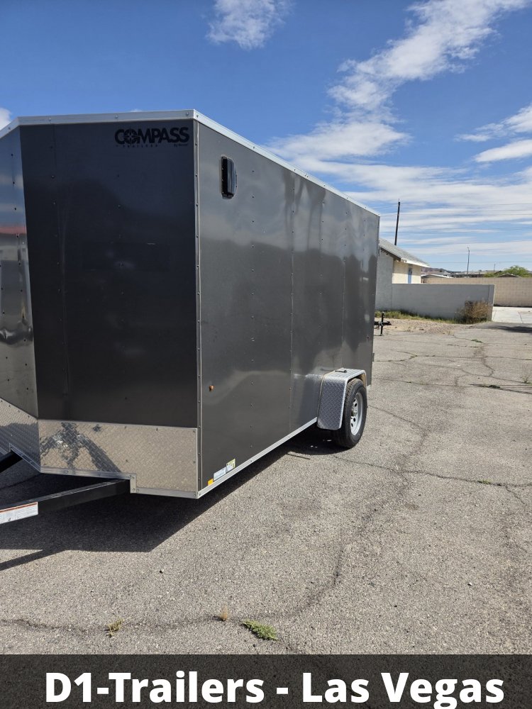 6x12 Indigo DLX Flat Top V-Nose Enclosed Cargo Trailer - 3K GVWR - For Sale in Nevada