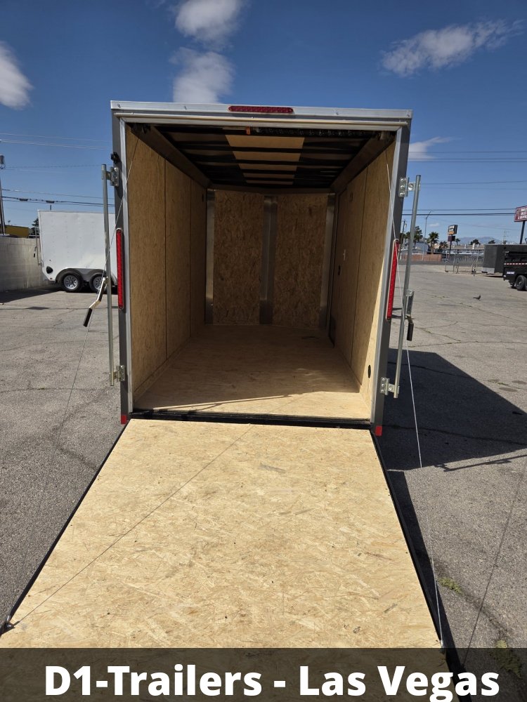 6x12 Indigo DLX Flat Top V-Nose Enclosed Cargo Trailer - 3K GVWR - For Sale in Nevada