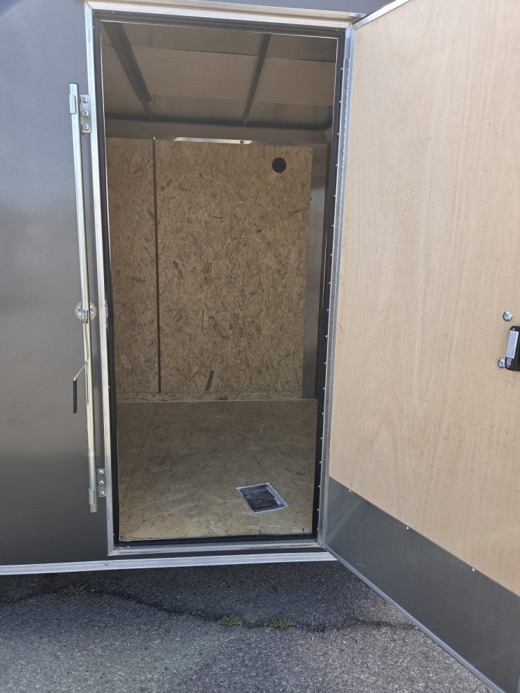 6x12 Indigo DLX Flat Top V-Nose Enclosed Cargo Trailer - 3K GVWR