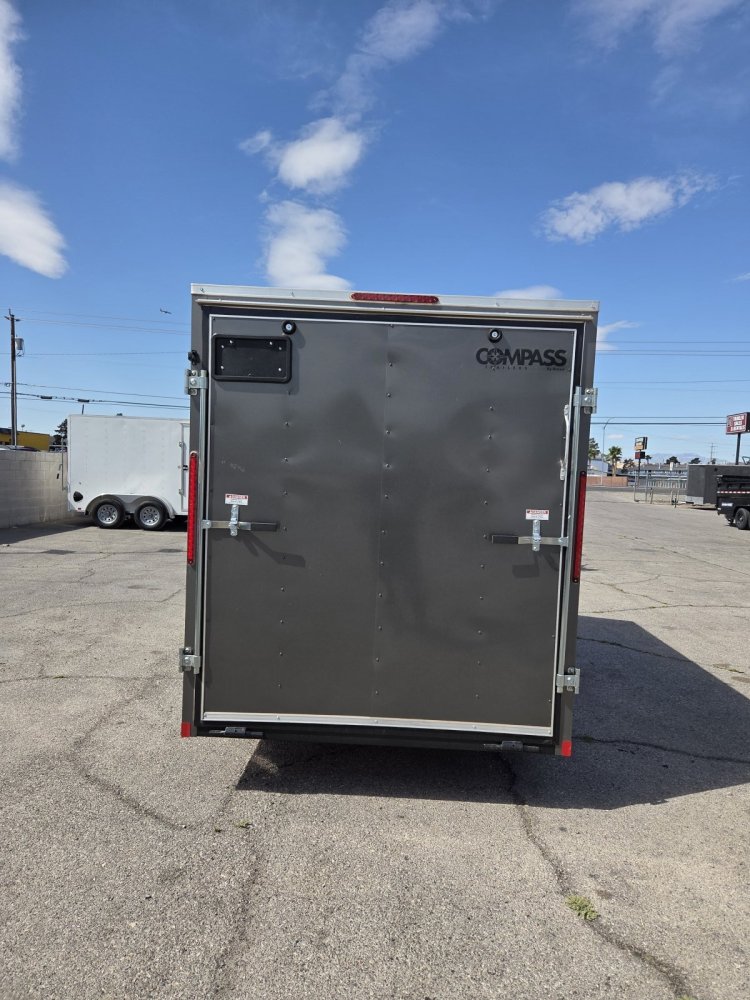 6x12 Indigo DLX Flat Top V-Nose Enclosed Cargo Trailer - 3K GVWR