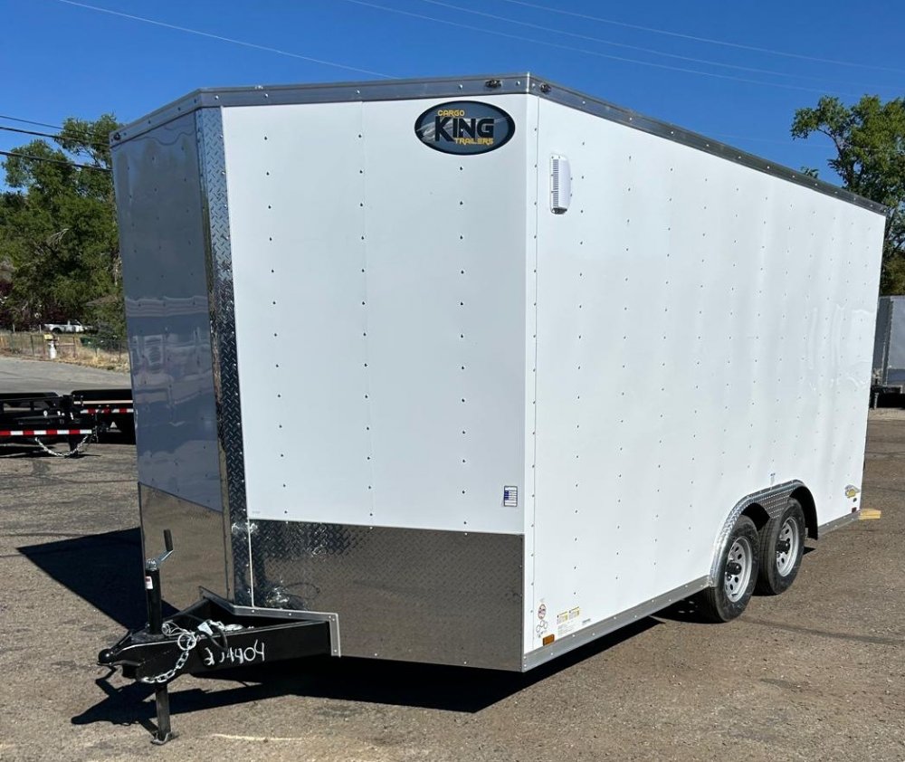 8.5x16 Cargo King Enclosed Trailer - White | For Sale in Nevada