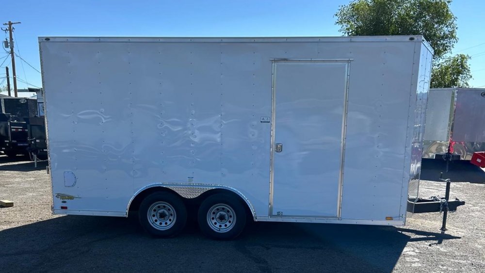 8.5x16 Cargo King Enclosed Trailer - White | For Sale in Nevada