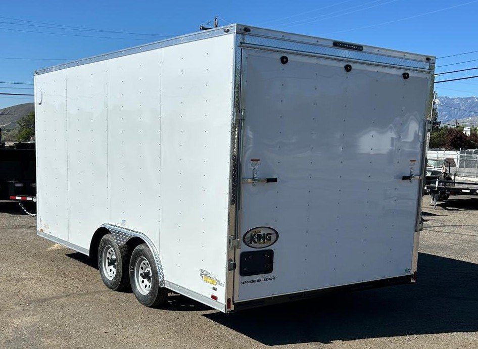 8.5x16 Cargo King Enclosed Trailer - White | For Sale in Nevada