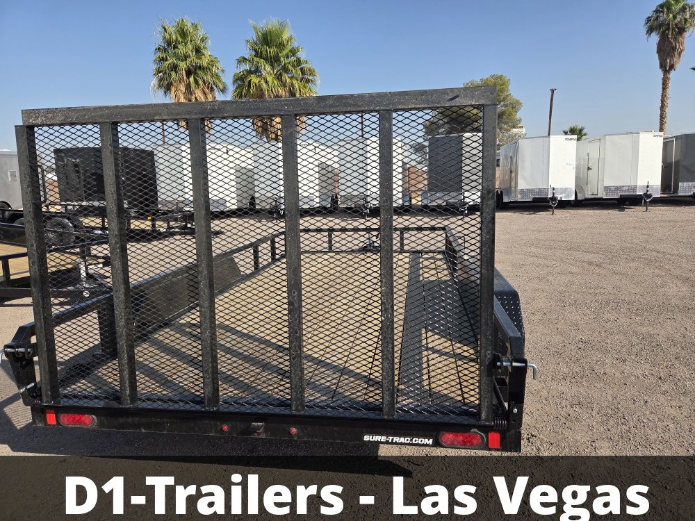 7x16 Sure-Trac Tube Top Utility Trailer - 7,000 lb GVWR