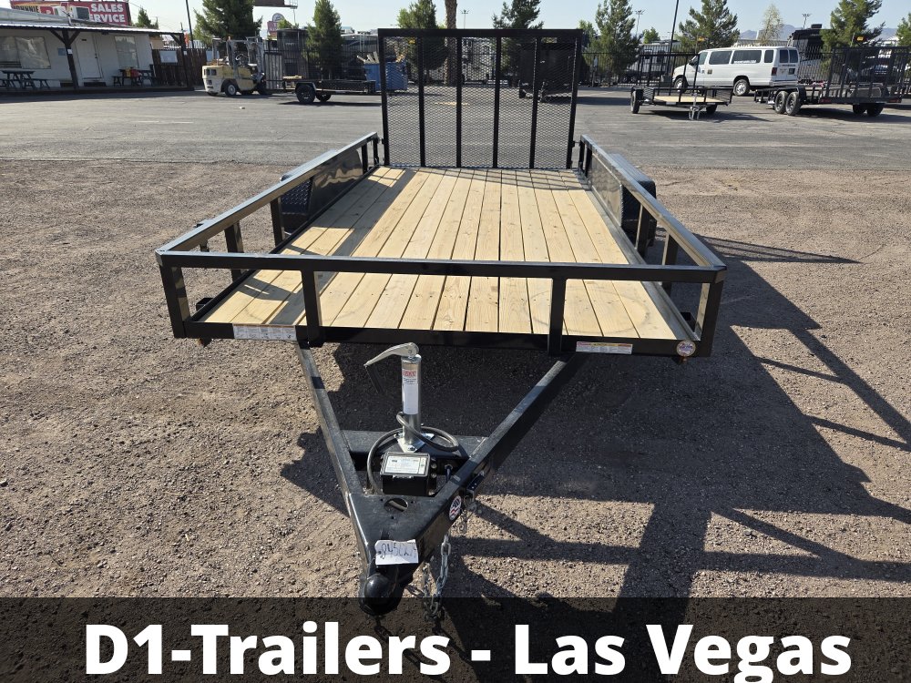 7x16 Sure-Trac Tube Top Utility Trailer - 7,000 lb GVWR