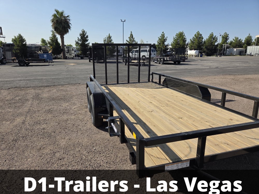 7x16 Sure-Trac Tube Top Utility Trailer - 7,000 lb GVWR