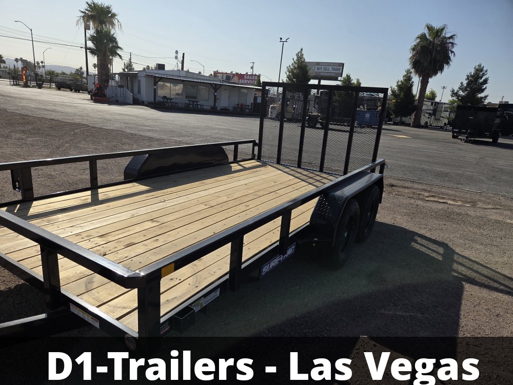 7x16 Sure-Trac Tube Top Utility Trailer - 7,000 lb GVWR