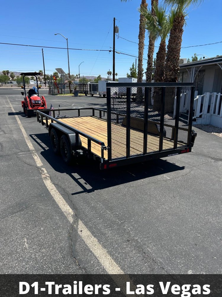 7x16 Sure-Trac Tube Top Utility Trailer - 7,000 lb GVWR