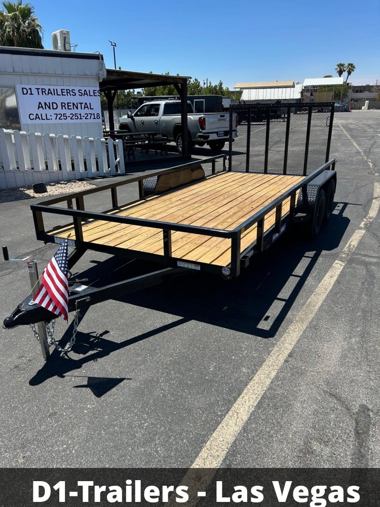 7x16 Sure-Trac Tube Top Utility Trailer - 7,000 lb GVWR