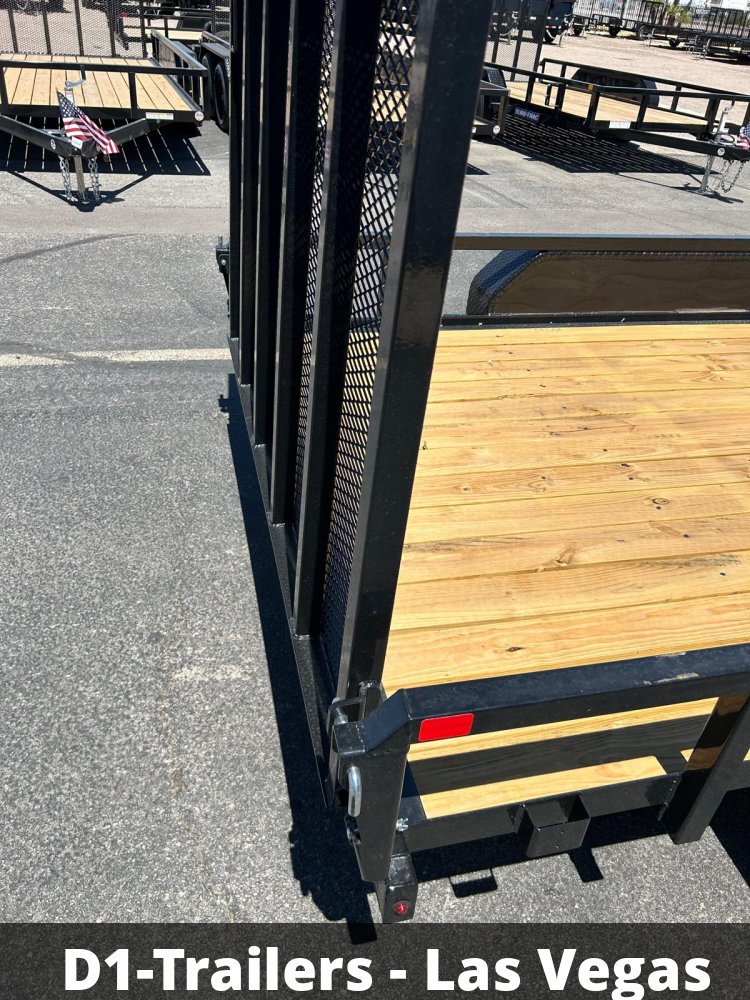 7x16 Sure-Trac Tube Top Utility Trailer - 7,000 lb GVWR