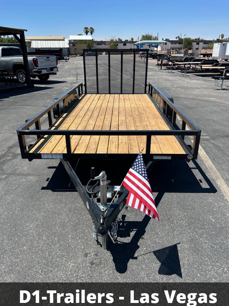 7x16 Sure-Trac Tube Top Utility Trailer - 7,000 lb GVWR