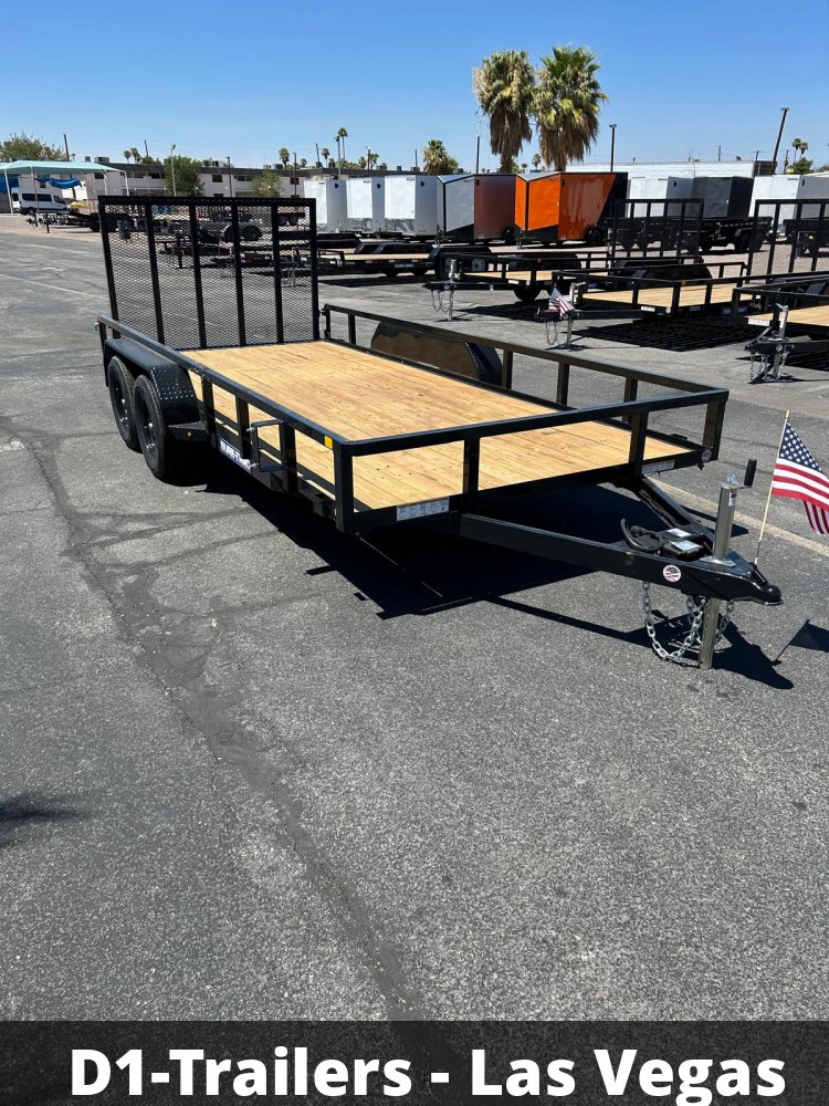 7x16 Sure-Trac Tube Top Utility Trailer - 7,000 lb GVWR