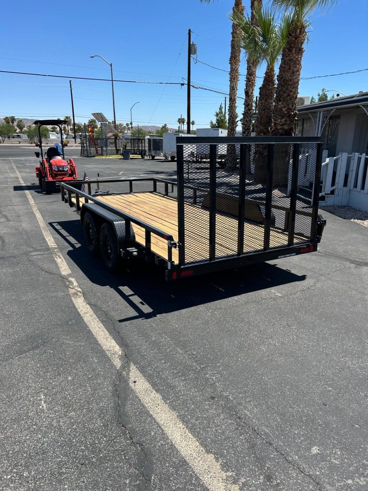 7x16 Sure-Trac Tube Top Utility Trailer - 7,000 lb GVWR
