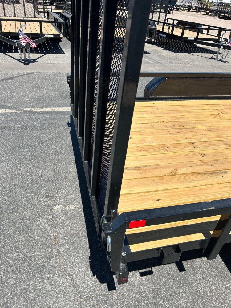 7x16 Sure-Trac Tube Top Utility Trailer - 7,000 lb GVWR