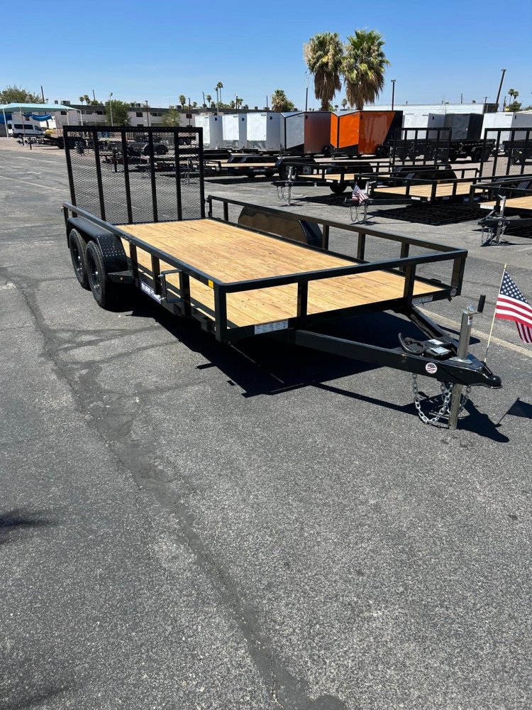 7x16 Sure-Trac Tube Top Utility Trailer - 7,000 lb GVWR