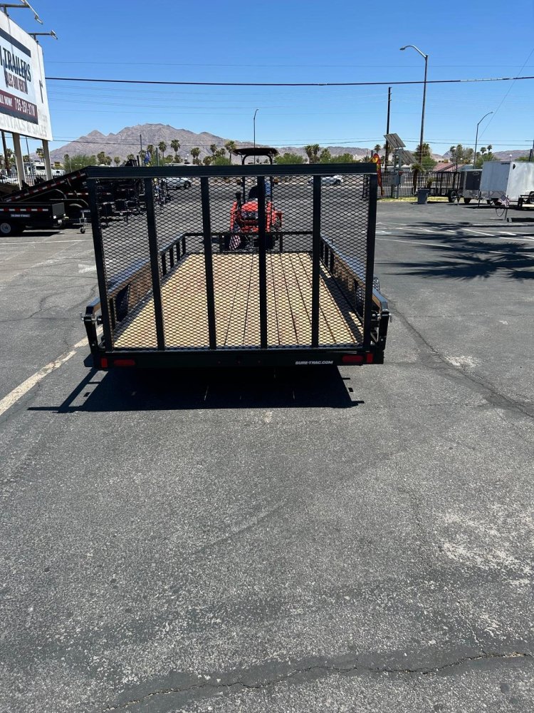 7x16 Sure-Trac Tube Top Utility Trailer - 7,000 lb GVWR