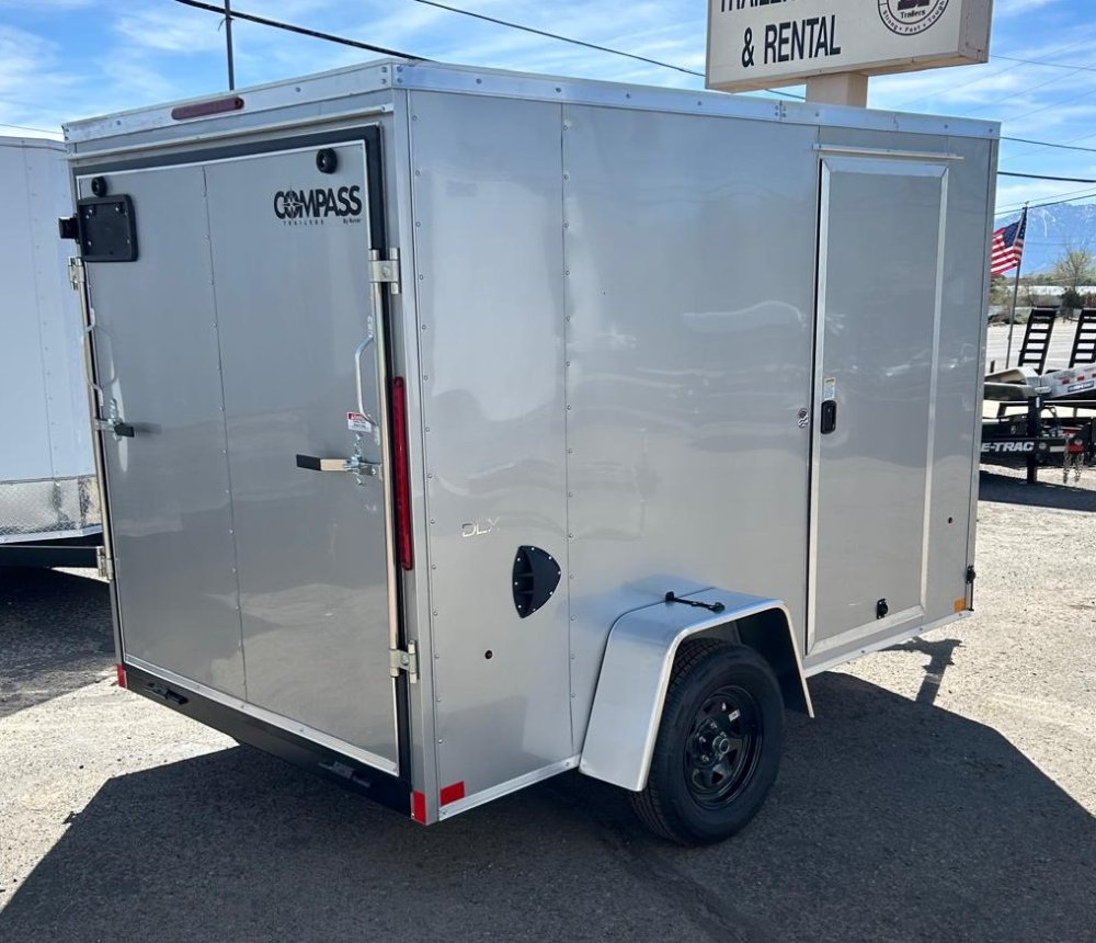 6x10 Indigo DLX Flat Top V-Nose Enclosed Trailer - 3K GVWR | Carson City, NV