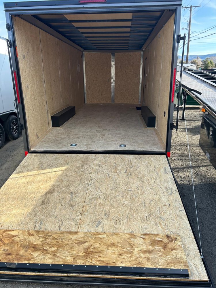 8.5x20 Indigo DLX Flat Top V-Nose Enclosed Trailer - 10K GVWR - Charcoal/Black | Carson City, NV