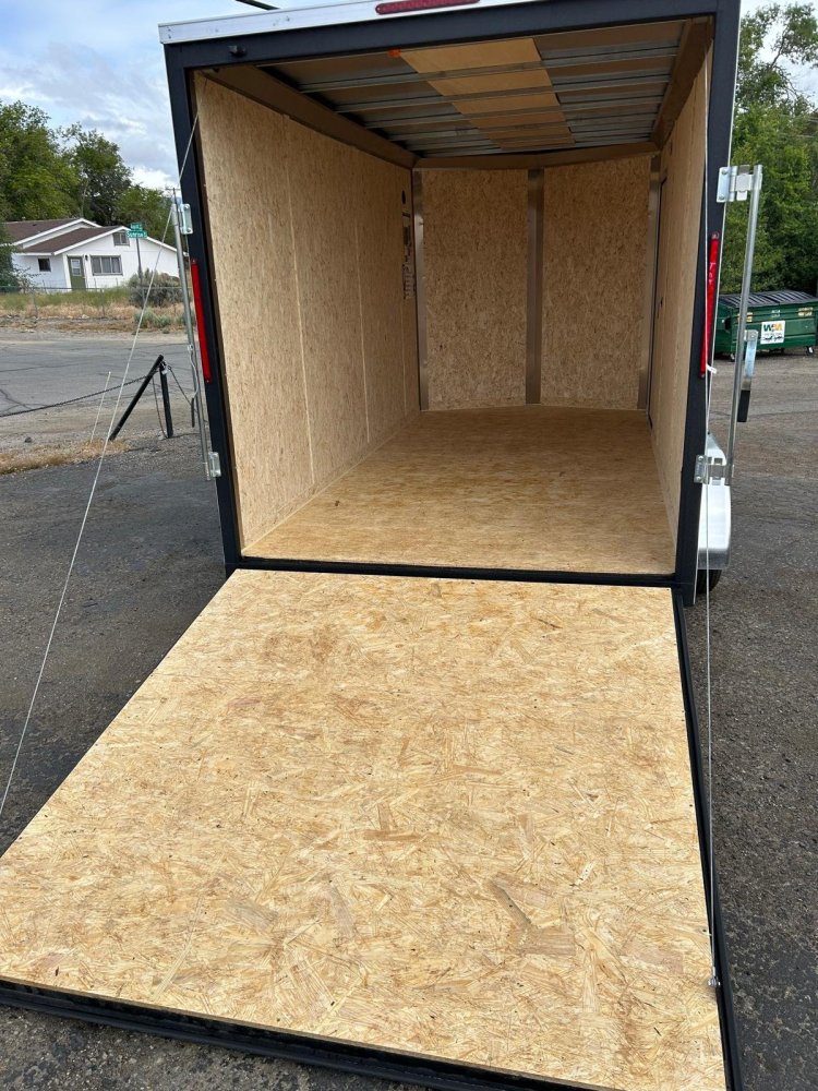 7x14 ST DLX Flat Top V-Nose Enclosed Trailer - 7K GVWR - White | Carson City, NV