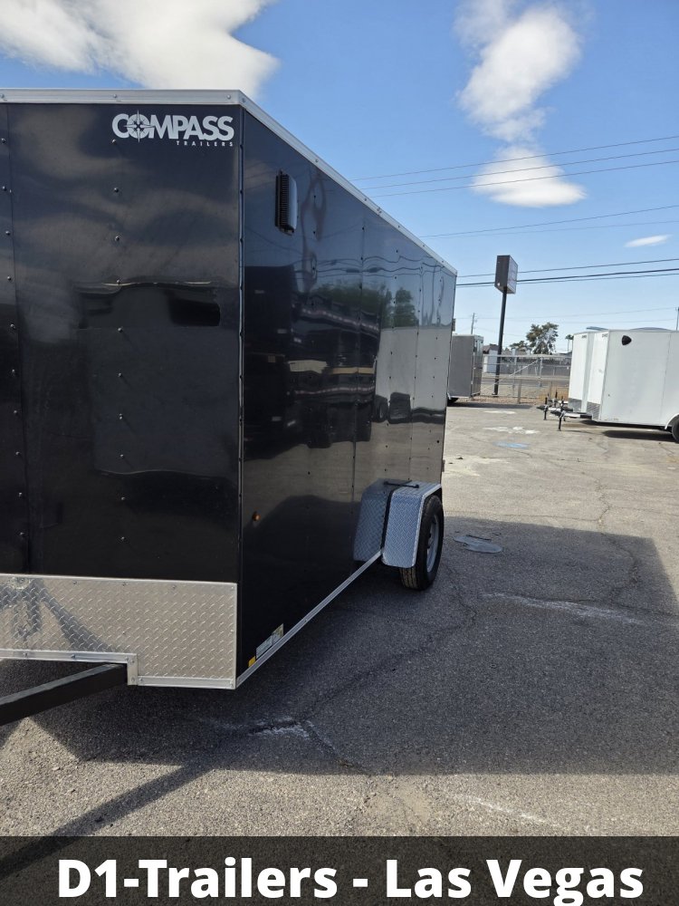 6x10 Indigo DLX Flat Top V-Nose Enclosed Cargo Trailer