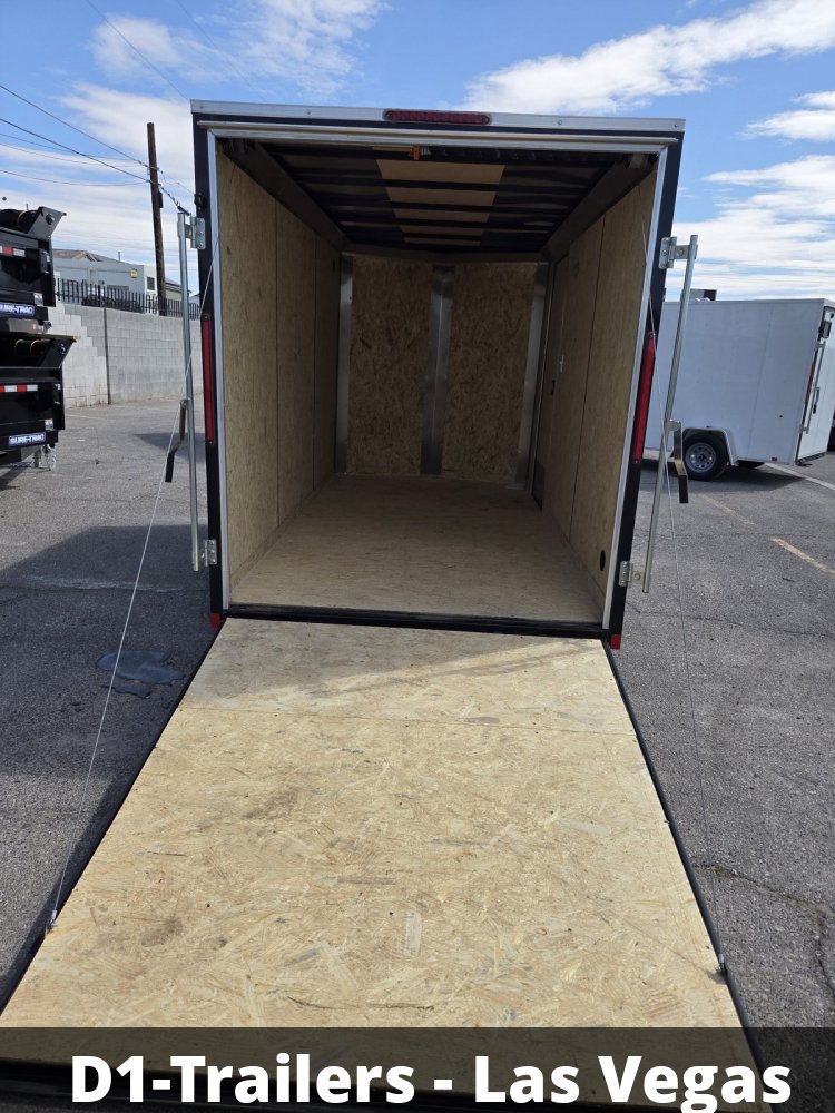 6x10 Indigo DLX Flat Top V-Nose Enclosed Cargo Trailer