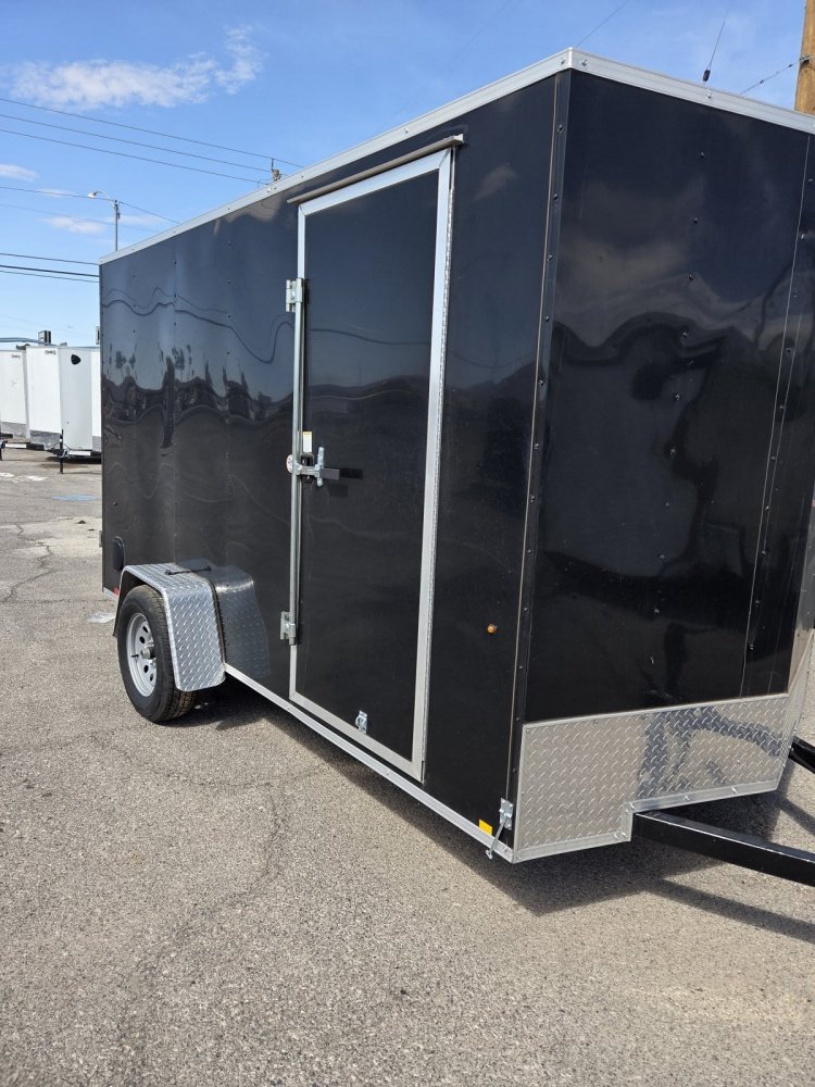 6x10 Indigo DLX Flat Top V-Nose Enclosed Cargo Trailer