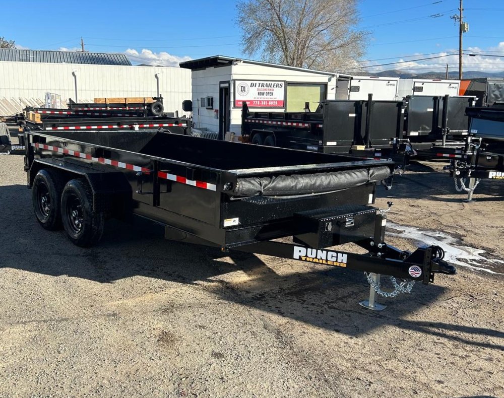 7x14 Punch Scissor Lift Dump Trailer - 14K GVWR | Heavy-Duty Dump Trailer for Sale in Carson City, N