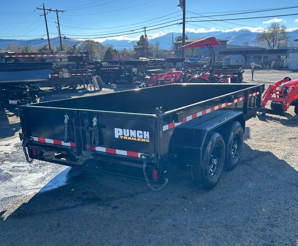 7x14 Punch Scissor Lift Dump Trailer - 14K GVWR | Heavy-Duty Dump Trailer for Sale in Carson City, N