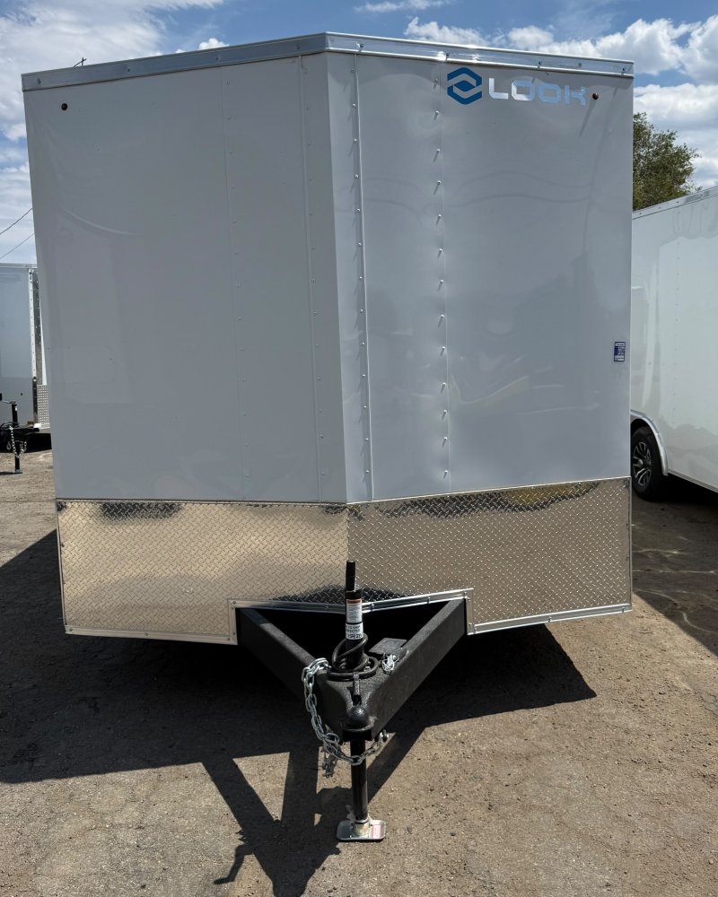 2027 LOOK ST DLX 8.5x24 Enclosed Car Hauler - White
