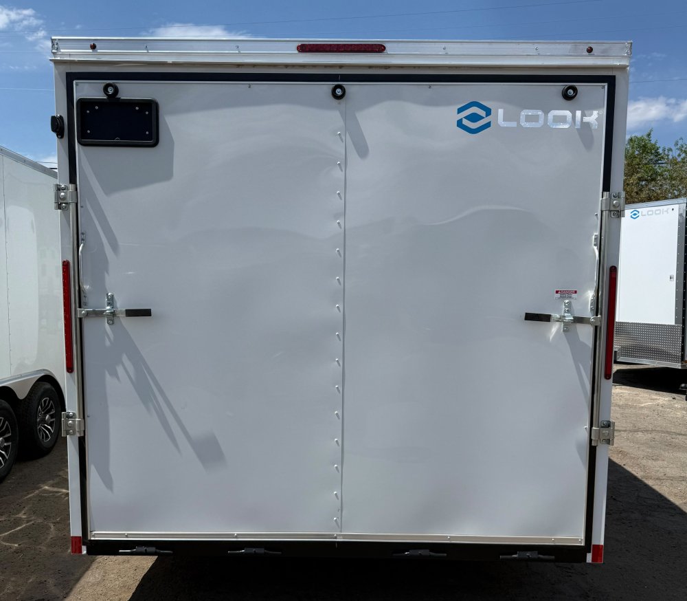 2027 LOOK ST DLX 8.5x24 Enclosed Car Hauler - White