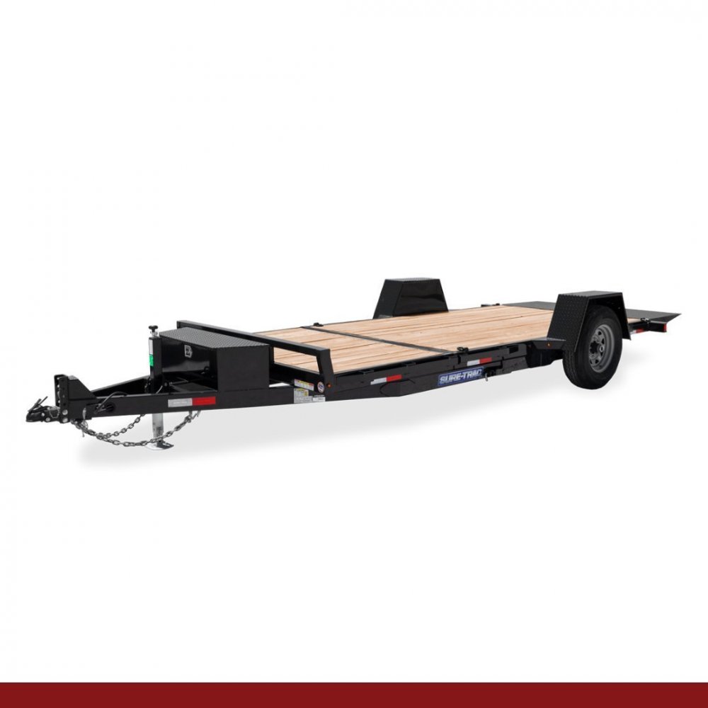 6.5 x 12, 10K Sure-Trac Equipment - SINGLE AXLE TILT BED EQUIPMENT TRAILERS