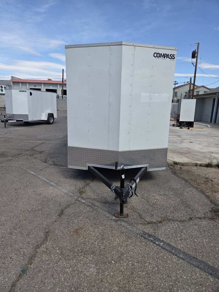 6x12 Indigo DLX Flat Top V-Nose Enclosed Cargo Trailer - 3K GVWR - For Sale in Nevada