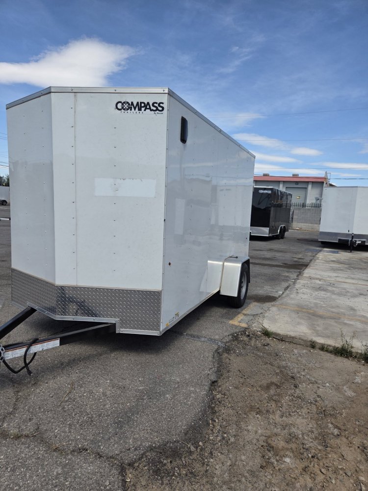 6x12 Indigo DLX Flat Top V-Nose Enclosed Cargo Trailer - 3K GVWR - For Sale in Nevada