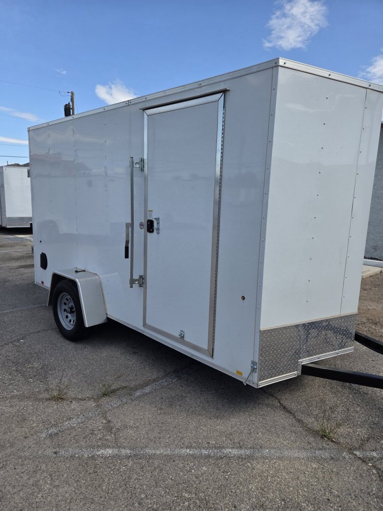 6x12 Indigo DLX Flat Top V-Nose Enclosed Cargo Trailer - 3K GVWR - For Sale in Nevada
