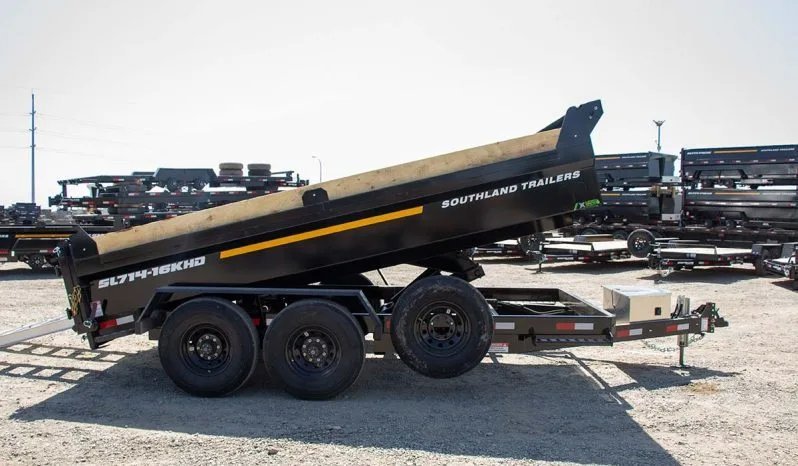 7x14 Southland Hydraulic Dump Trailer - Heavy Duty 16K GVWR