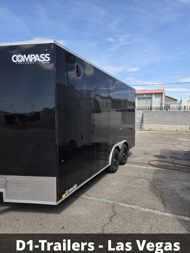 8.5x16 Indigo DLX Flat Top V-Nose Car Hauler Trailer - 10K GVWR - For Sale in Nevada