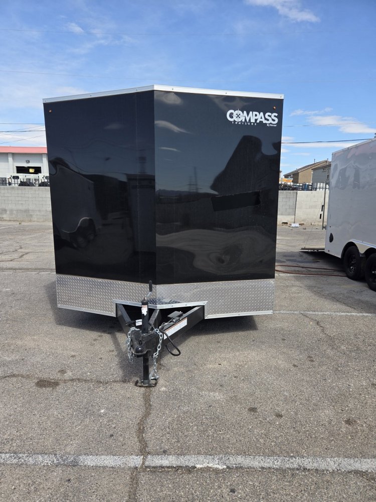8.5x16 Indigo DLX Flat Top V-Nose Car Hauler Trailer - 10K GVWR - For Sale in Nevada