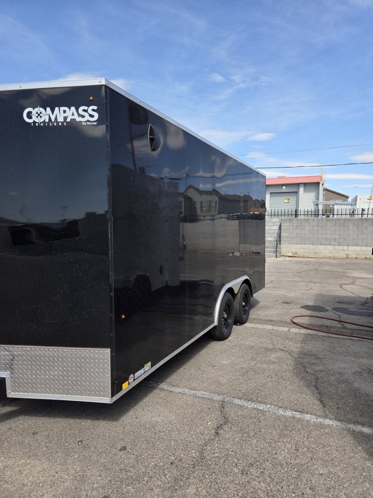 8.5x16 Indigo DLX Flat Top V-Nose Car Hauler Trailer - 10K GVWR - For Sale in Nevada