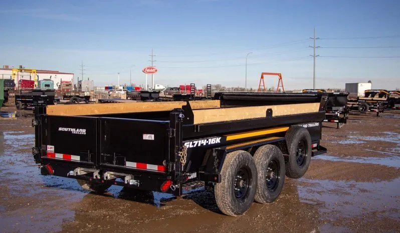 7x14 Southland Dump Trailer - Heavy Duty 16K GVWR