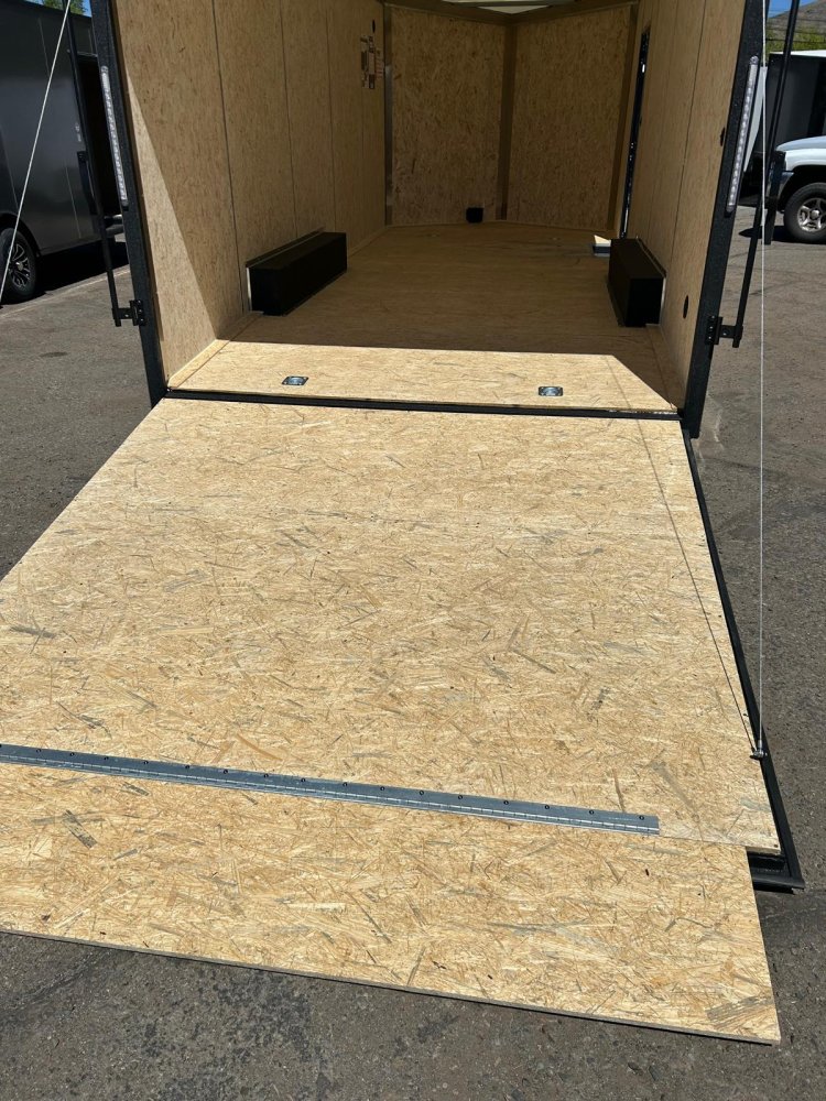 8.5x20 Conquest SE Flat Top Sloped V-Nose Enclosed Car Hauler - 10K GVWR - Silver/Black | Carson Cit