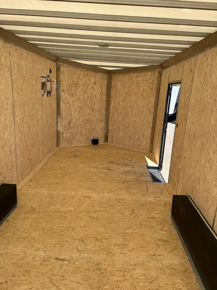 8.5x20 Conquest SE Flat Top Sloped V-Nose Enclosed Car Hauler - 10K GVWR - Silver/Black | Carson Cit