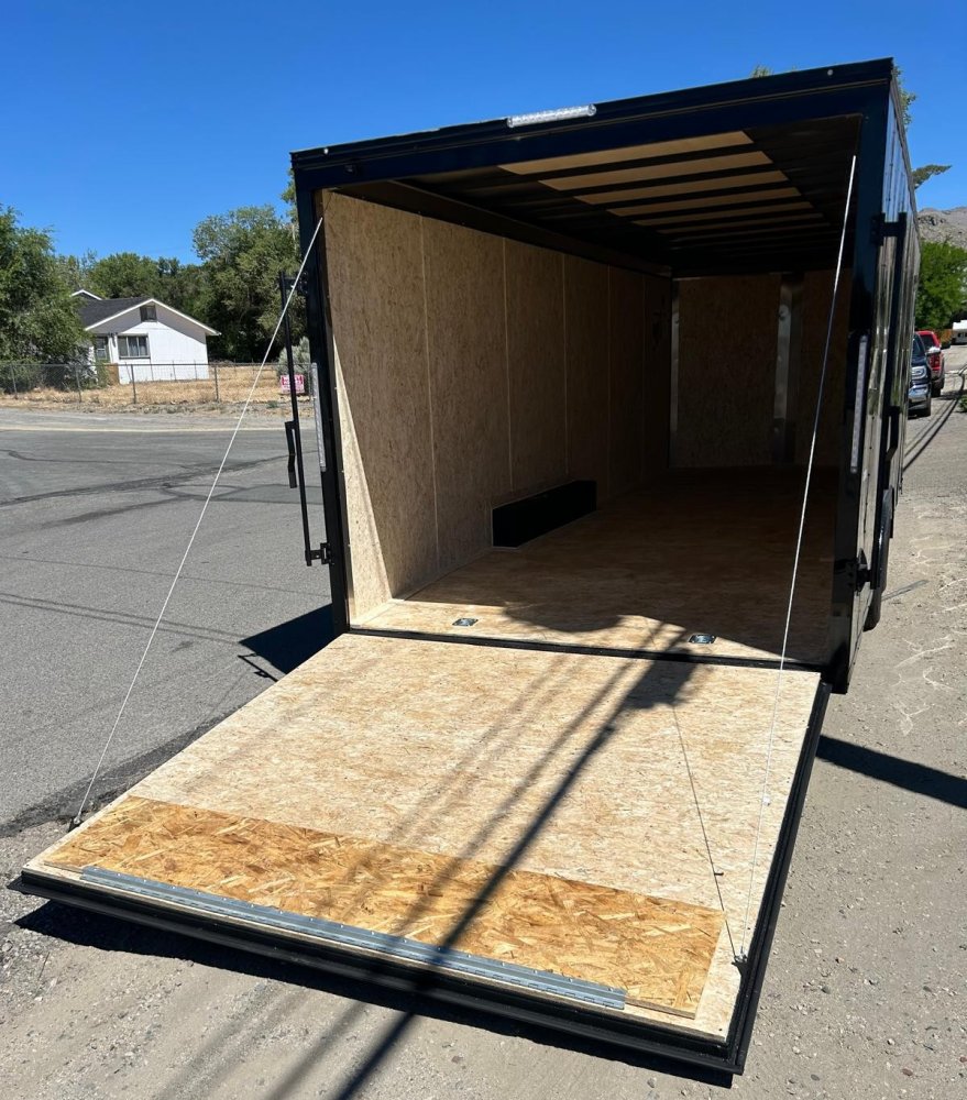 8.5x24 Traverse Flat Top V-Nose Enclosed Car Hauler - 7K GVWR - Full Black | Carson City, NV