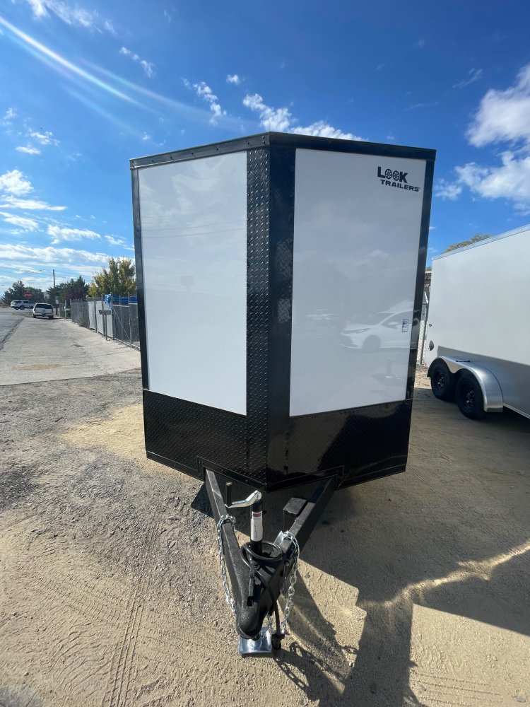 Look 7X14 Element SE Flat Top Sloped V-Nose Enclosed Cargo