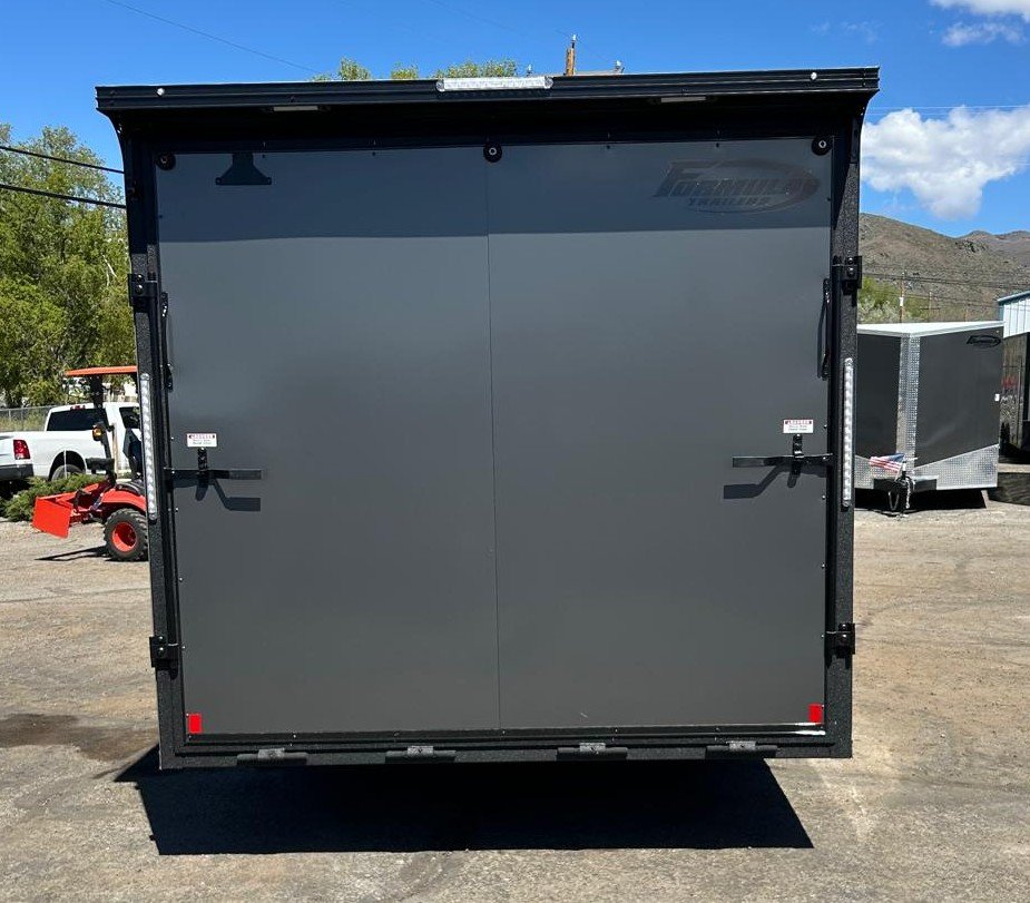 8.5x24 Traverse Flat Top V-Nose Enclosed Car Hauler - 10K GVWR - Charcoal/Black | Carson City, NV