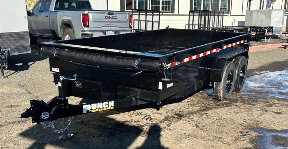 7x14 Punch Scissor Lift Dump Trailer - 14K GVWR | Heavy-Duty Dump Trailer for Sale in Carson City, N