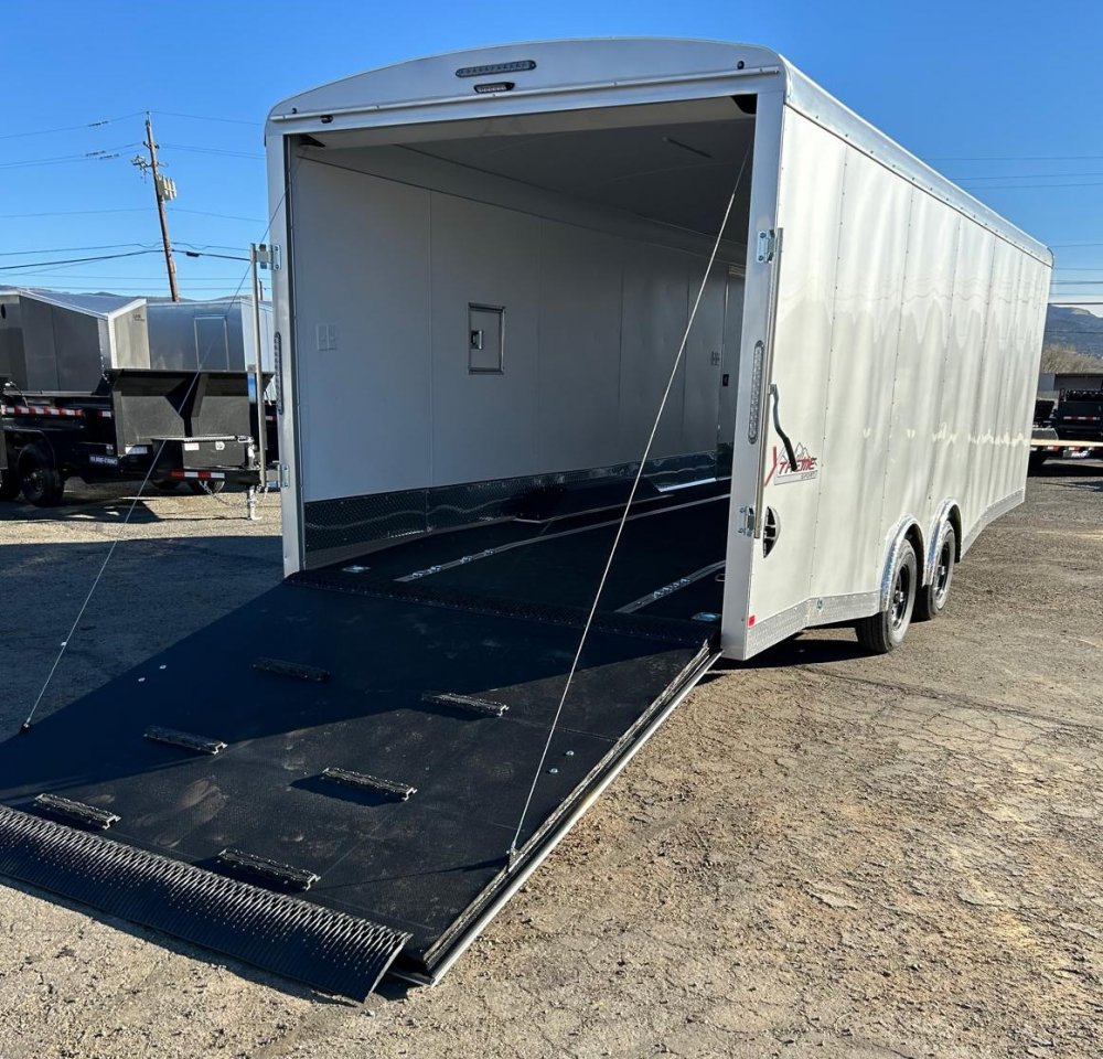 8.5 x 28 Xtreme Sport Round Top V-Nose Enclosed Cargo Trailer